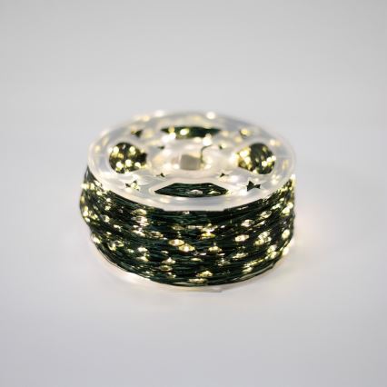 LED Εξωτερική χριστουγεννιάτικη γιρλάντα 1500xLED/230V 8 λειτουργίες 153 m IP44 θερμό λευκό + τηλεχειριστήριο