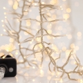 LED Εξωτερικά χριστουγεννιάτικα φωτάκια CLUSTER 588xLED/8 8 λειτουργίες 8,5 m IP44 θερμό λευκό