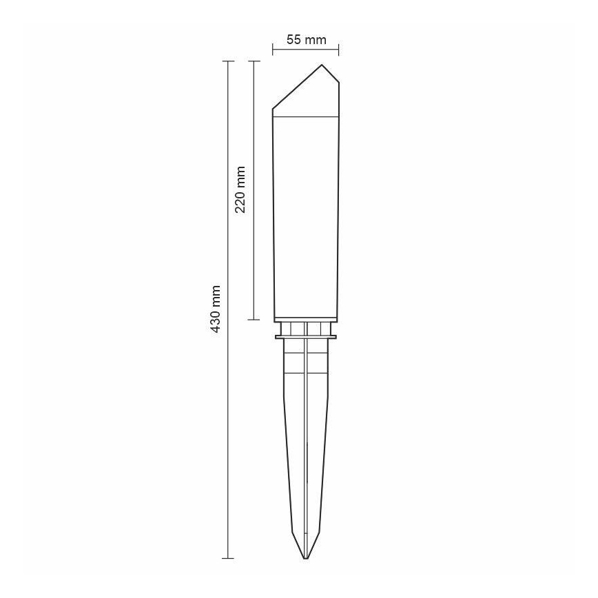 LED Εξωτερική λάμπα LED/3W/230V 4000K IP65