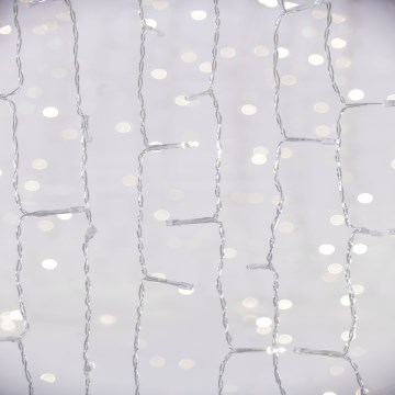 LED εξωτερική κουρτίνα CURTAIN 480xLED/8,4W/230V 3x3 m IP44 ψυχρό λευκό
