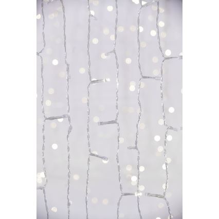 LED εξωτερική κουρτίνα CURTAIN 480xLED/8,4W/230V 3x3 m IP44 ψυχρό λευκό