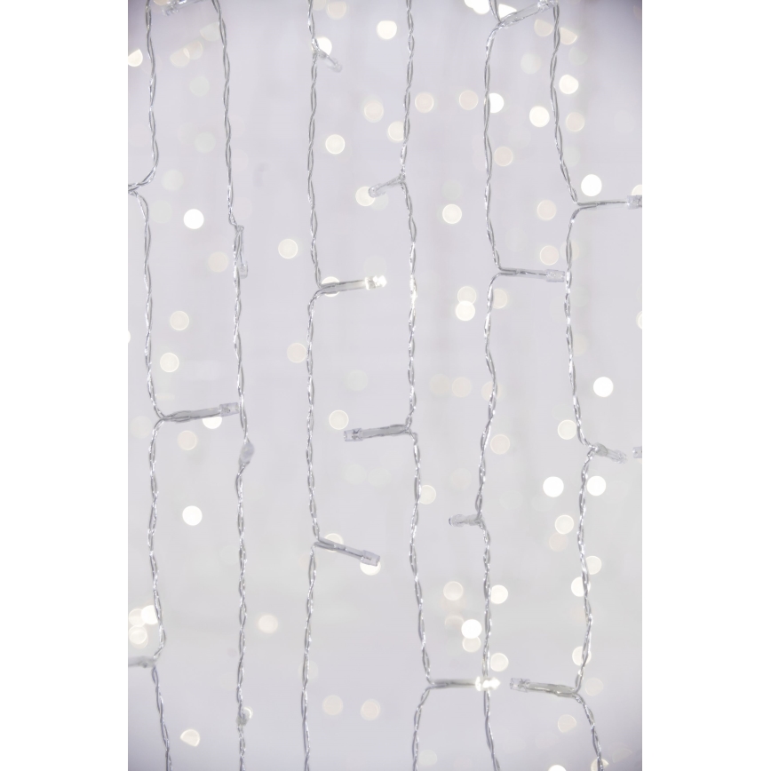 LED εξωτερική κουρτίνα CURTAIN 480xLED/8,4W/230V 3x3 m IP44 ψυχρό λευκό