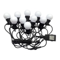 LED Εξωτερική σειρά STRING 5μ 10xLED/0,5W/230V IP44 3000K