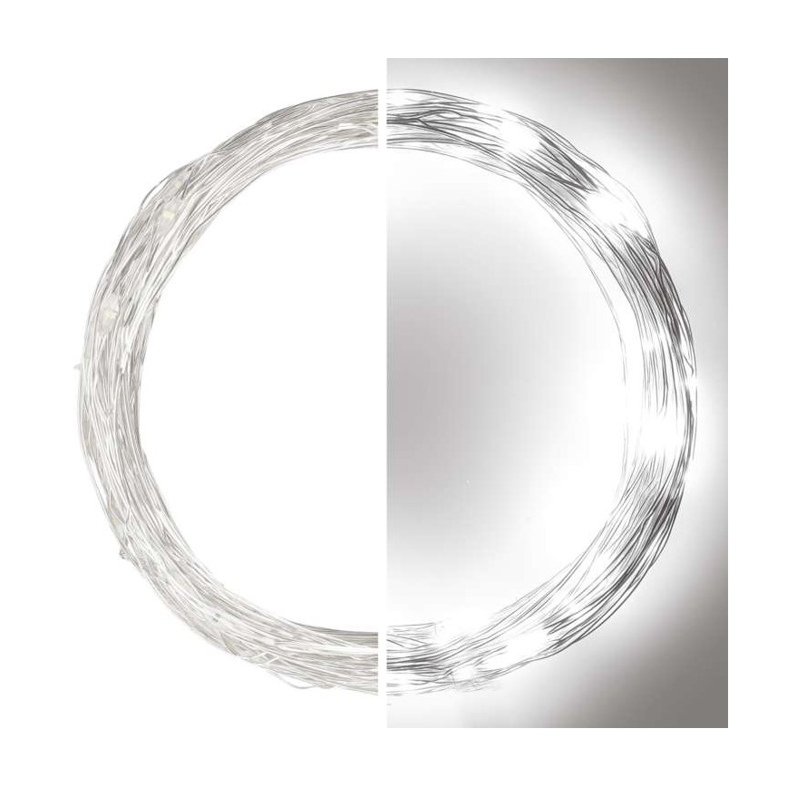 LED εξωτερική γιρλάντα 100xLED/15m IP44 ψυχρό λευκό