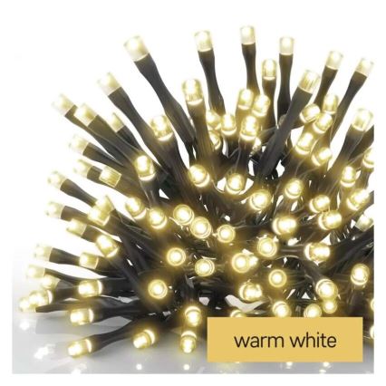 LED Εξωτερική  γιρλάντα 100xLED/2,5x0,9m IP44 θερμό λευκό