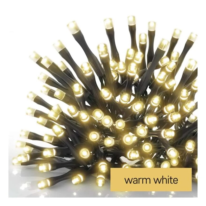LED Εξωτερική  γιρλάντα 100xLED/2,5x0,9m IP44 θερμό λευκό