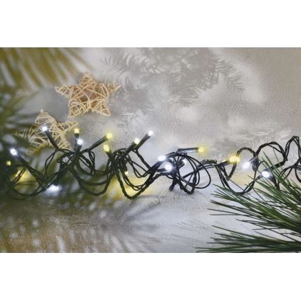 LED  εξωτερική γιρλάντα 120xLED/2 λειτουργίες 17m IP44 θερμό/ψυχρό λευκό