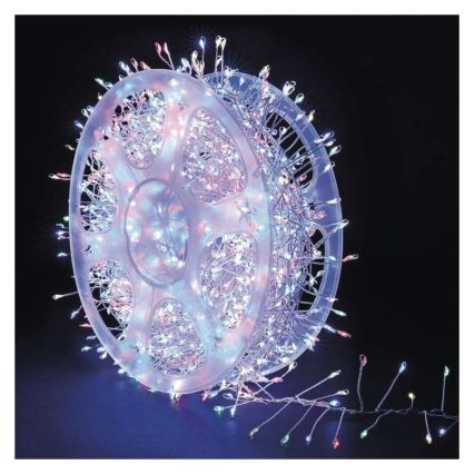 LED εξωτερική γιρλάντα 1440xLED/8 λειτουργίες 14,4m IP44 πολύχρωμη