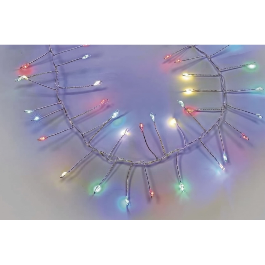 LED εξωτερική γιρλάντα 1440xLED/8 λειτουργίες 14,4m IP44 πολύχρωμη