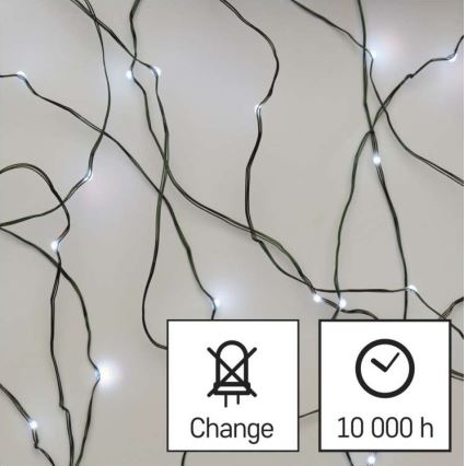 LED εξωτερική γιρλάντα 150xLED/20m IP44 ψυχρό λευκό