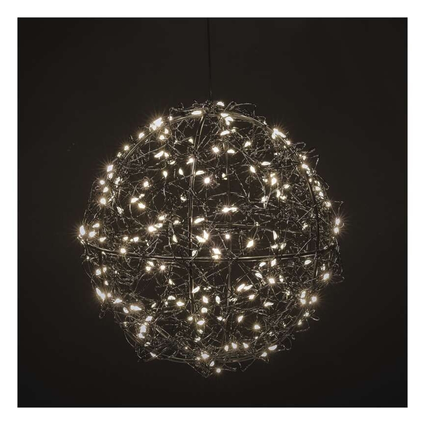 LED εξωτερική γιρλάντα 200 LED, 5 m, IP44, θερμό λευκό