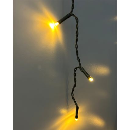 LED εξωτερική γιρλάντα 200xLED/230V 7,6 m IP44 μαύρη