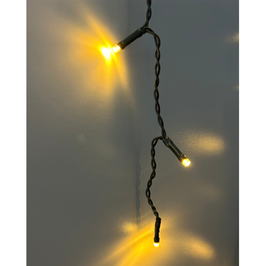 LED εξωτερική γιρλάντα 200xLED/230V 7,6 m IP44 μαύρη