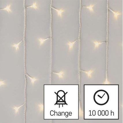 LED εξωτερική γιρλάντα 300 LED/8 λειτουργίες 10 m IP44 θερμό λευκό + τηλεχειριστήριο