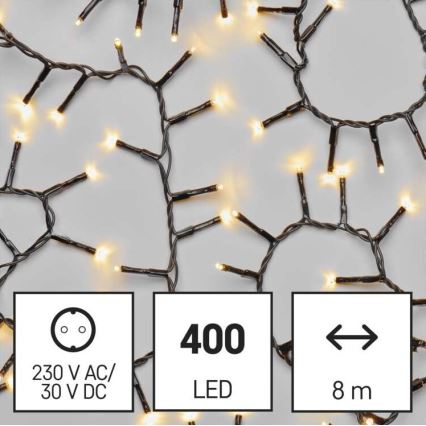 LED εξωτερική γιρλάντα 400xLED/13m IP44 ζεστό λευκό