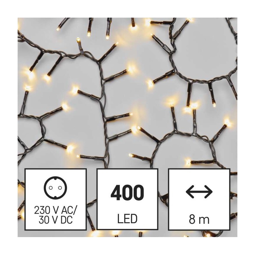 LED εξωτερική γιρλάντα 400xLED/13m IP44 ζεστό λευκό