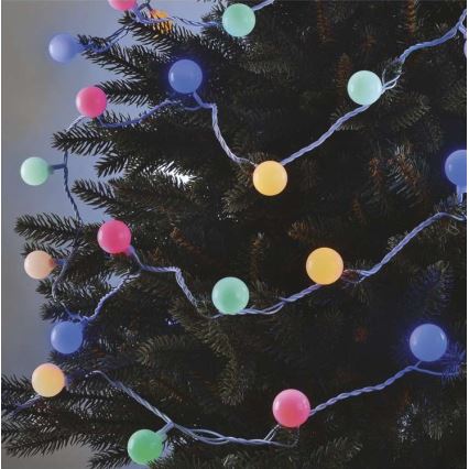 LED εξωτερική γιρλάντα 40xLED/9m IP44 πολύχρωμη