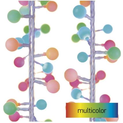 LED εξωτερική γιρλάντα 40xLED/9m IP44 πολύχρωμη