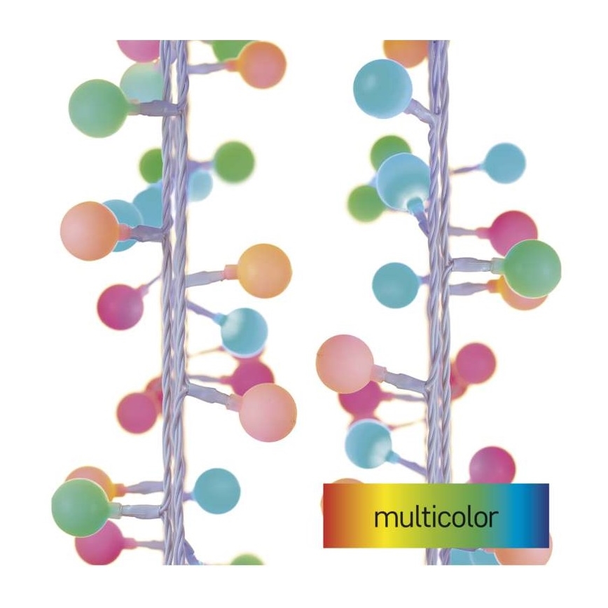 LED εξωτερική γιρλάντα 40xLED/9m IP44 πολύχρωμη