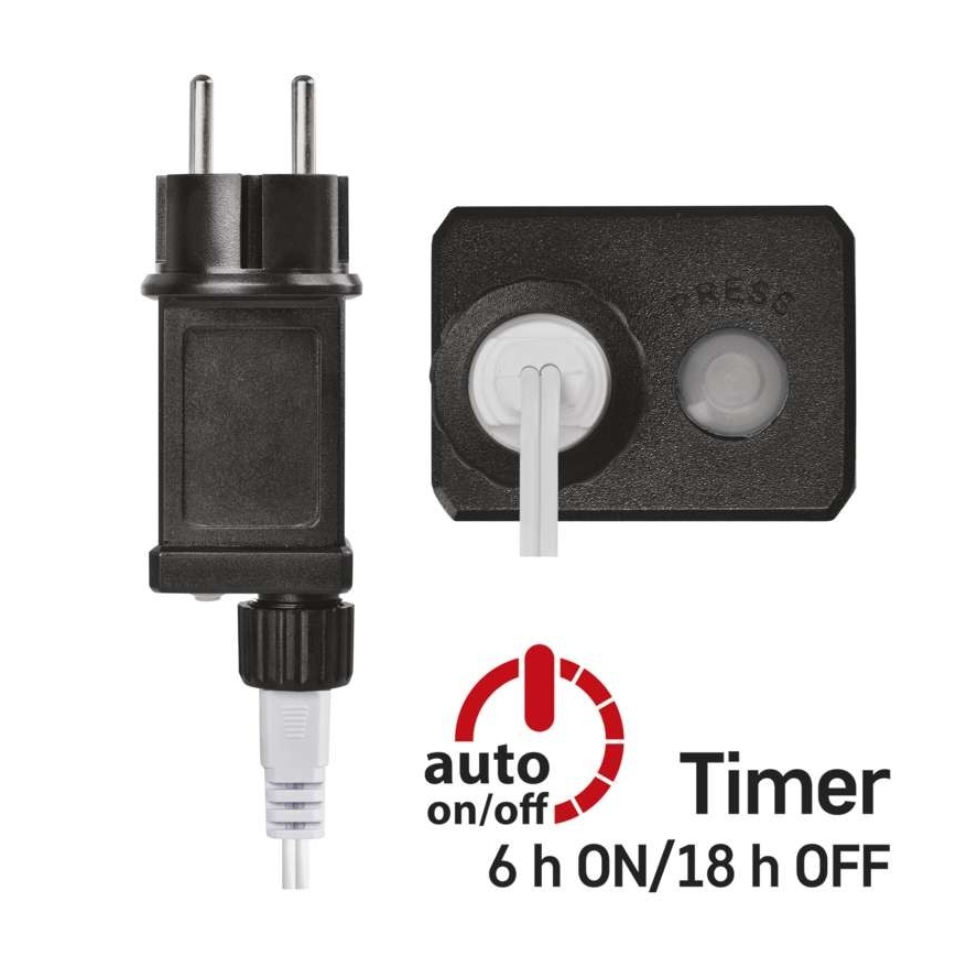 LED εξωτερική γιρλάντα 40xLED/9m IP44 πολύχρωμη