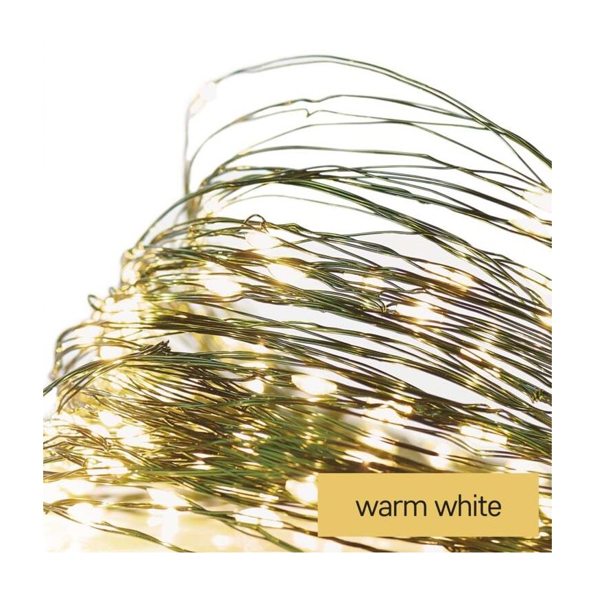 LED εξωτερική γιρλάντα 40xLED/9m IP44 ζεστό λευκό