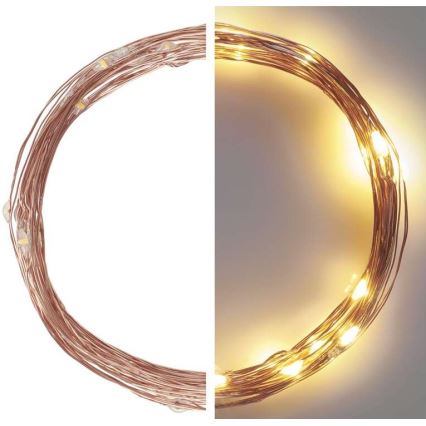 LED εξωτερική γιρλάντα 40xLED/9m IP44 θερμό λευκό