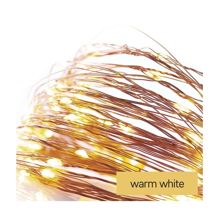 LED εξωτερική γιρλάντα 40xLED/9m IP44 θερμό λευκό