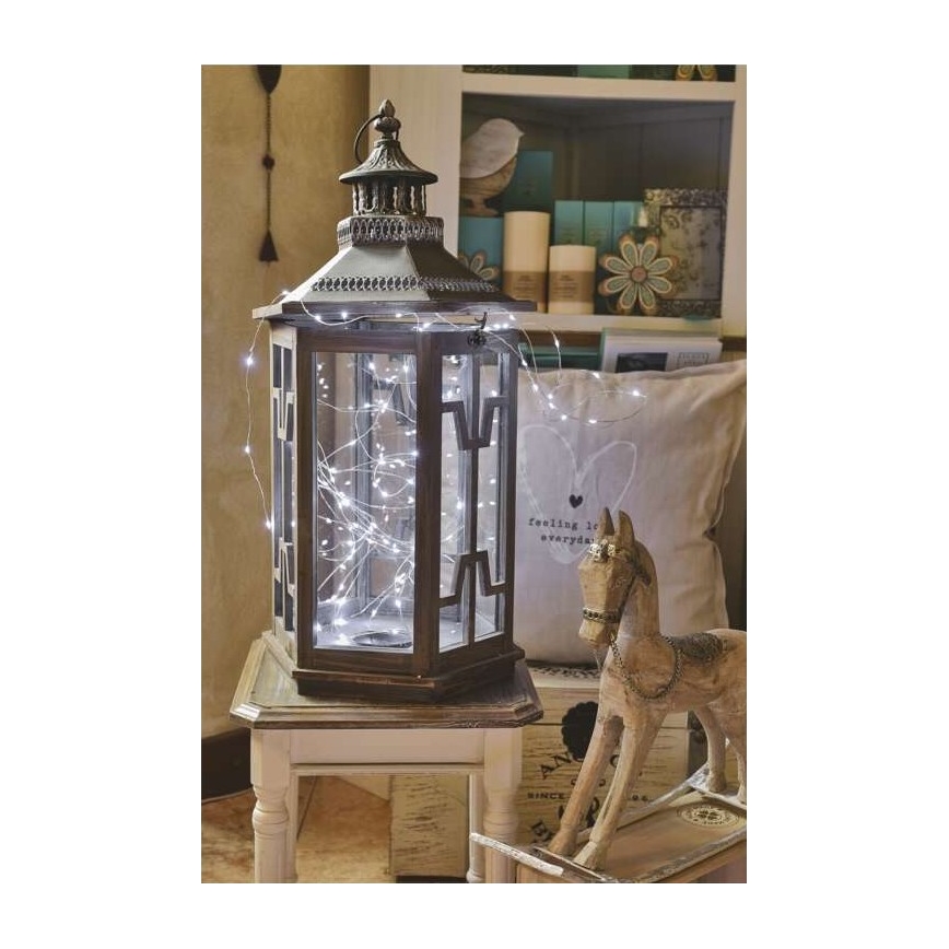 LED εξωτερική γιρλάντα 40xLED/9m IP44 ψυχρό λευκό