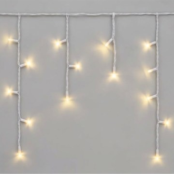 LED Εξωτερική γιρλάντα 50xLED/3x0,4m IP44 θερμό λευκό