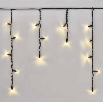 LED Εξωτερική γιρλάντα 50xLED/3x0,4m IP44 ψυχρό/θερμό λευκό