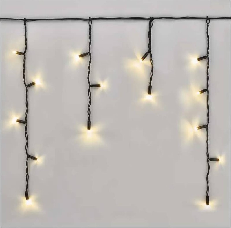 LED Εξωτερική γιρλάντα 50xLED/3x0,4m IP44 ψυχρό/θερμό λευκό