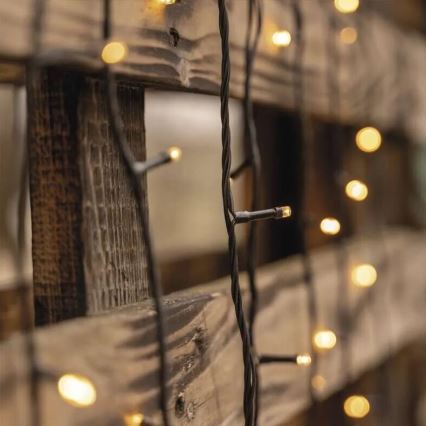 LED εξωτερική γιρλάντα 50xLED/5m IP44 ζεστό λευκό