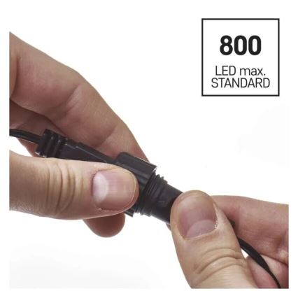 LED εξωτερική γιρλάντα 50xLED/5m IP44 ζεστό λευκό