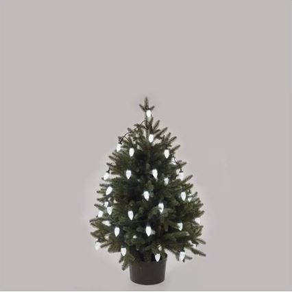 LED εξωτερική γιρλάντα 50xLED/8 λειτουργίες 14,8 m IP44 ψυχρό λευκό