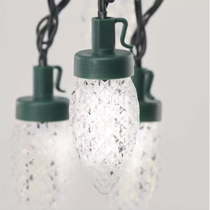 LED εξωτερική γιρλάντα 50xLED/8 λειτουργίες 14,8 m IP44 ψυχρό λευκό