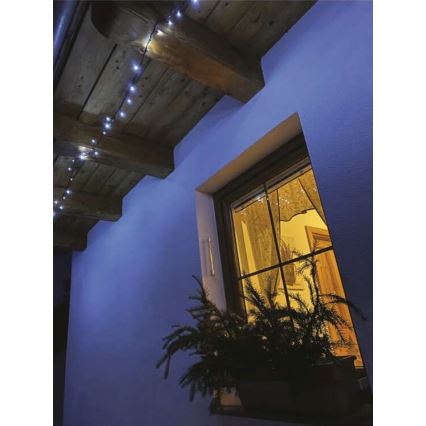 LED εξωτερική γιρλάντα 80xLED/13m IP44 ψυχρό λευκό