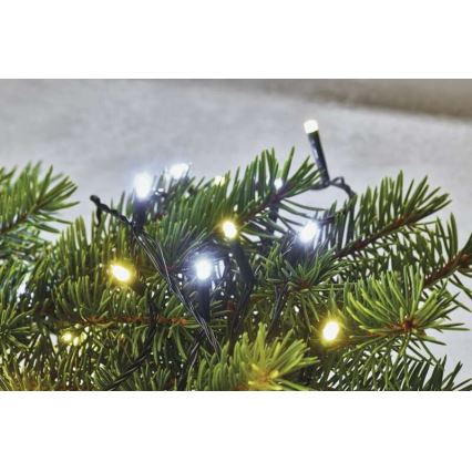 LED  εξωτερική γιρλάντα 80xLED/2 λειτουργίες 13m IP44 θερμό/ψυχρό λευκό