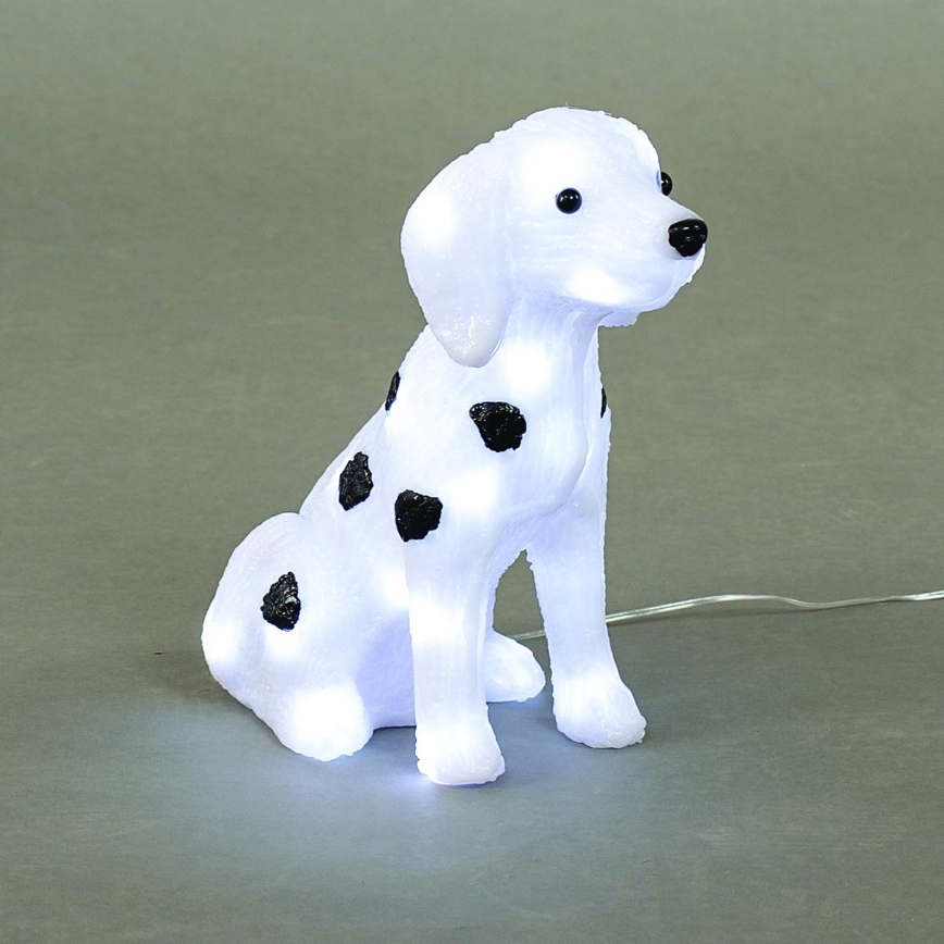 LED εξωτερική διακόσμηση 30xLED/3,6W/230V IP44, ψυχρό λευκό, με σχέδιο δαλματίας