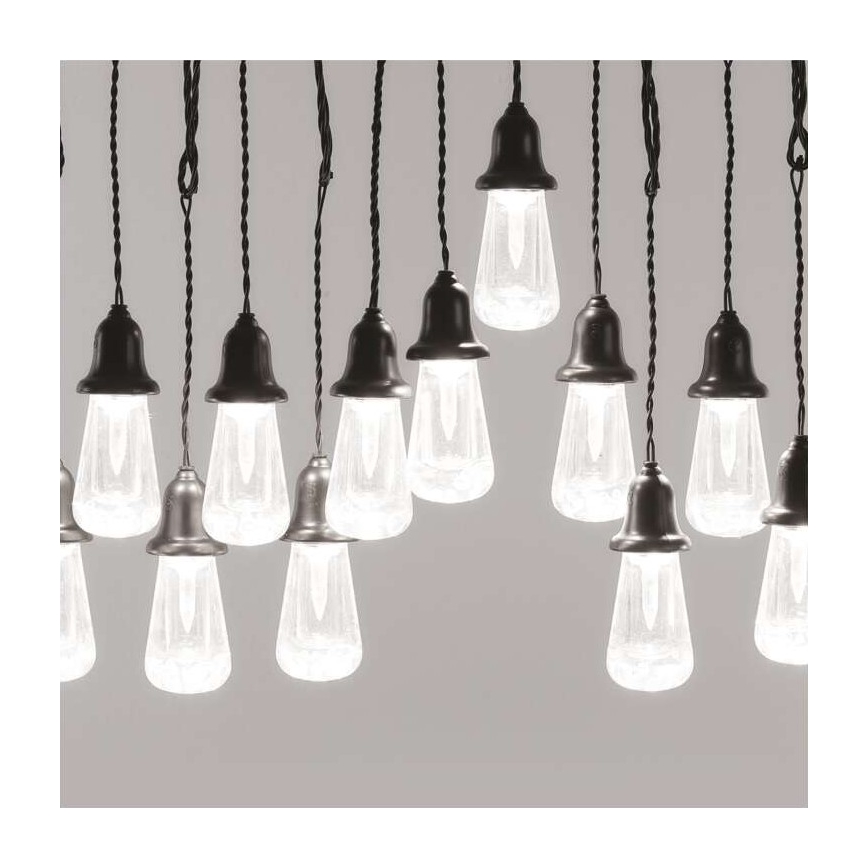LED εξωτερική διακοσμητική αλυσίδα 16xLED 8,6m IP44 ψυχρό λευκό