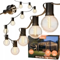 LED Εξωτερική διακοσμητική αλυσίδα 36xE12/1W/230V 22,35 m IP65 μαύρη
