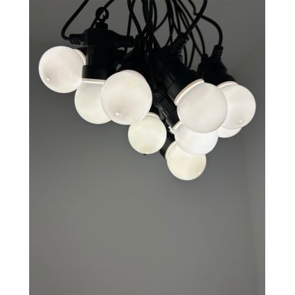 LED εξωτερική διακοσμητική γιρλάντα 10xLED/0,36W/230V 4,5 m IP44 μαύρη