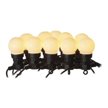 LED εξωτερική διακοσμητική γιρλάντα 10xLED/10m IP44 λευκή