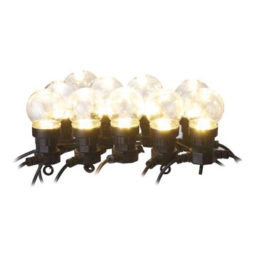 LED εξωτερική διακοσμητική γιρλάντα 10xLED/10m IP44 διάφανη