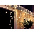 LED εξωτερική χριστουγεννιάτικη κουρτίνα 120xLED/8 λειτουργίες 9m IP44 θερμό λευκό