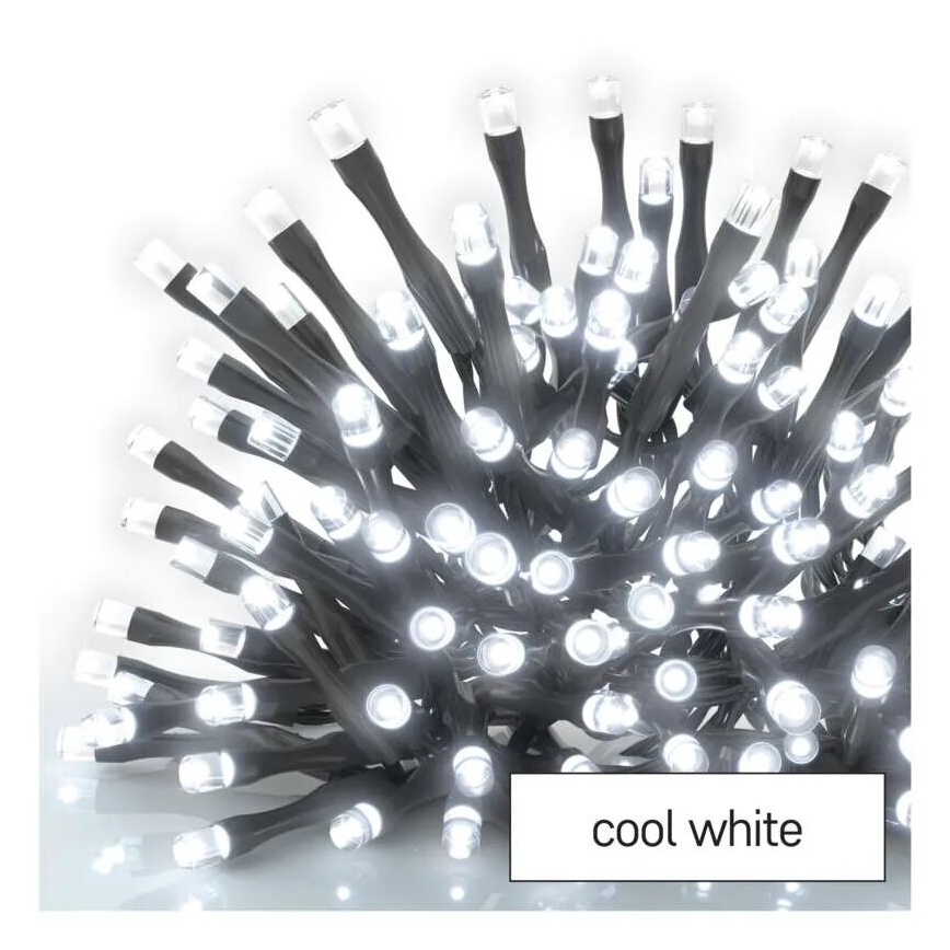 LED εξωτερική χριστουγεννιάτικη γιρλάντα 100xLED/2,5x0,9m IP44 ψυχρό λευκό