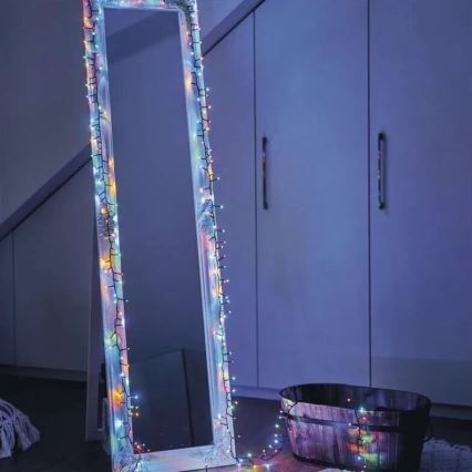 LED Εξωτερική χριστουγεννιάτικη γιρλάντα 150xLED/27,35m IP44 πολύχρωμη