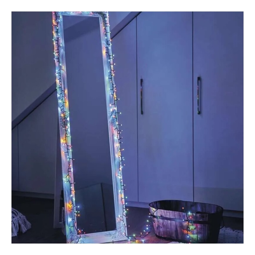 LED Εξωτερική χριστουγεννιάτικη γιρλάντα 150xLED/27,35m IP44 πολύχρωμη