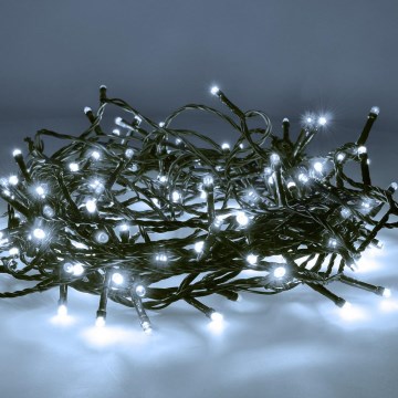 LED εξωτερική χριστουγεννιάτικη γιρλάντα 200xLED/8 λειτουργίες 15m IP44 ψυχρό λευκό