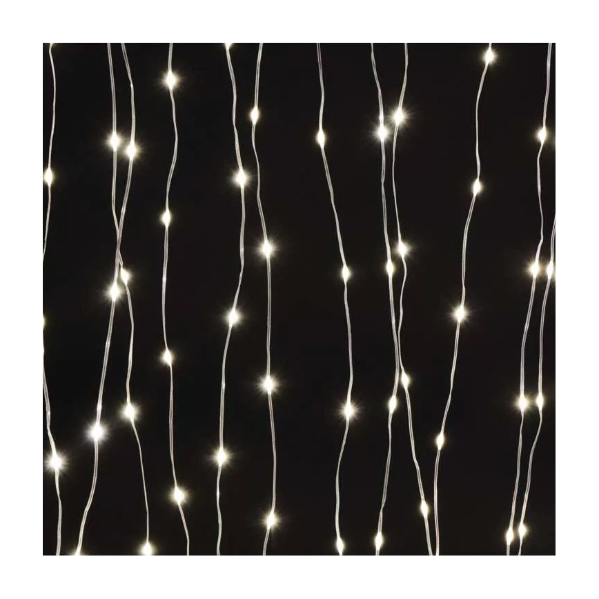 LED Εξωτερική χριστουγεννιάτικη γιρλάντα 240xLED/8 λειτουργίες 6,7 m IP44 θερμό λευκό