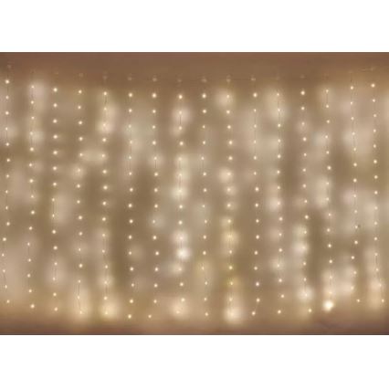 LED Εξωτερική χριστουγεννιάτικη γιρλάντα 240xLED/8 λειτουργίες 6,7 m IP44 θερμό λευκό